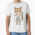 I Do What I Want Cat – Sassy Cartoon Cat with Attitude by WAUZ