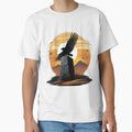 Mountain Moorland: Crow's Solitude and a retro Sunset T-Shirt by leyfinder