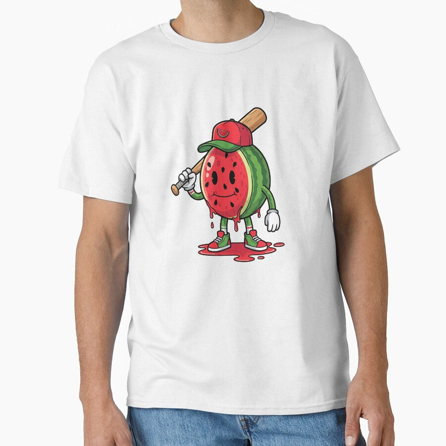 Cream Drip Baseball Spots Baseball Drip tee Men Casual by diyoor