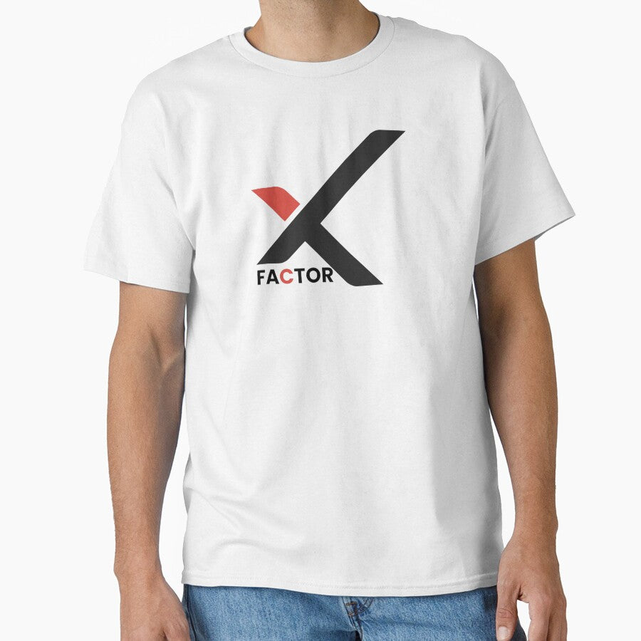 Minimal Abstract X Factor Typography Design by TotemTshirt