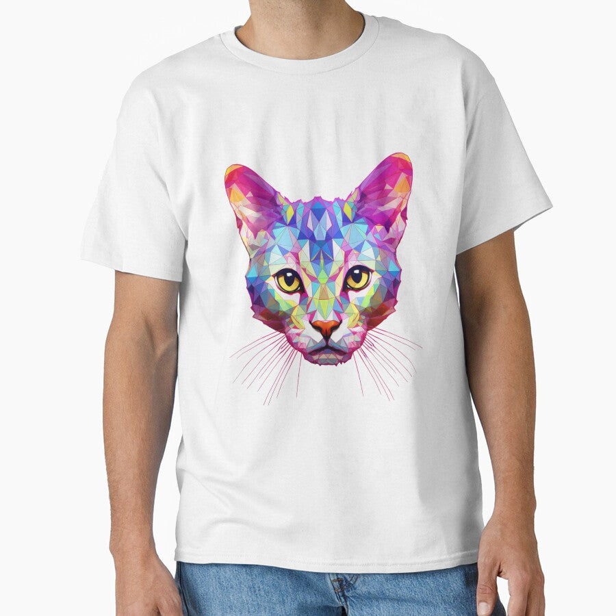 Colorful Triangle Cat by ZefirDesign