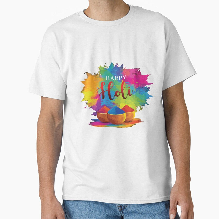 Happy Holi Festival of Colors Colorful Holi Powder Indian Festival Design by kiralynstration