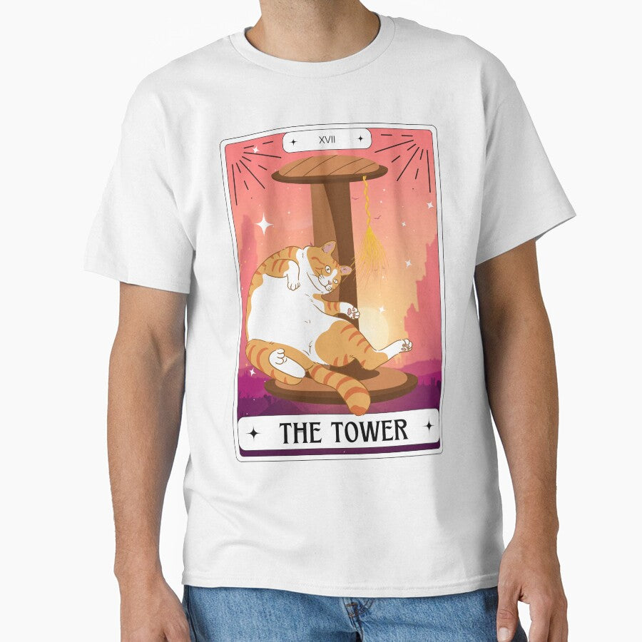 Tarot Card Orange Cat The Tower by BettySpicer