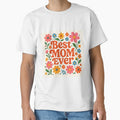 Best Mom Ever - Groovy Floral Design by Templatemini