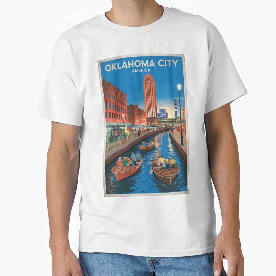 Oklahoma City Vintage Travel Poster by TravelerRat