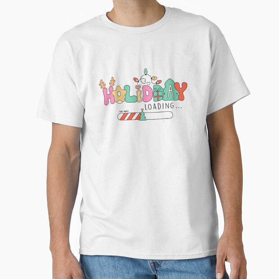 Holiday Loading Christmas Funny Gift Design | Festive Season Countdown Art by graphicnew