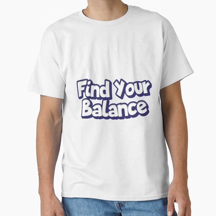 Find Your Balance text Sicker by Sticktle