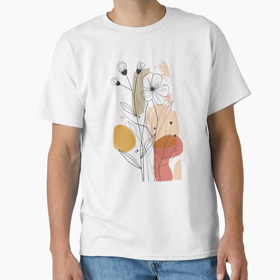 line art minimalist graphic classic tshirt by anandsiva2703