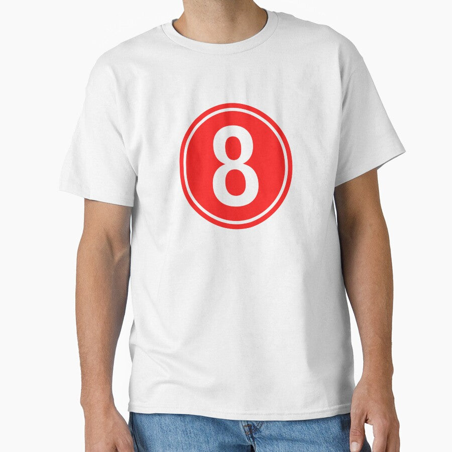 Big Red Dot Number 8 by NECHSTORE