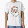 Christmas Shirts for Women Christmas Santa Snowflake by MOHITSALVI