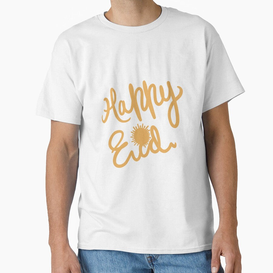 Happy Eid Festival Sunshine Greetings Hand Lettering plain by chuckletuckle
