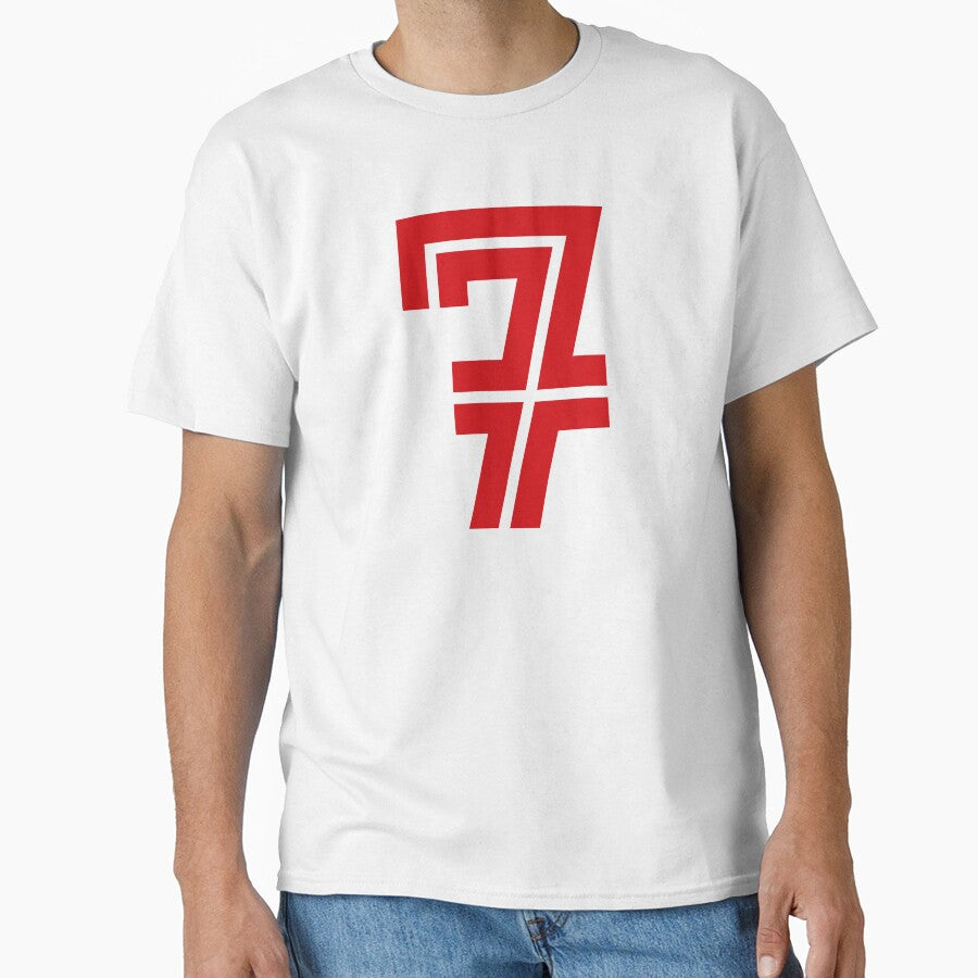 No. 7 / Player Number Seven / Football Player Number 7 (Red) by STUDIO-72