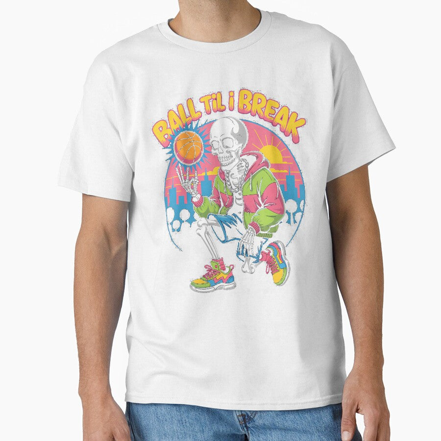 Gen Z Skeleton Basketball Graphic Street Court Style Funny by DeborahCarolyn