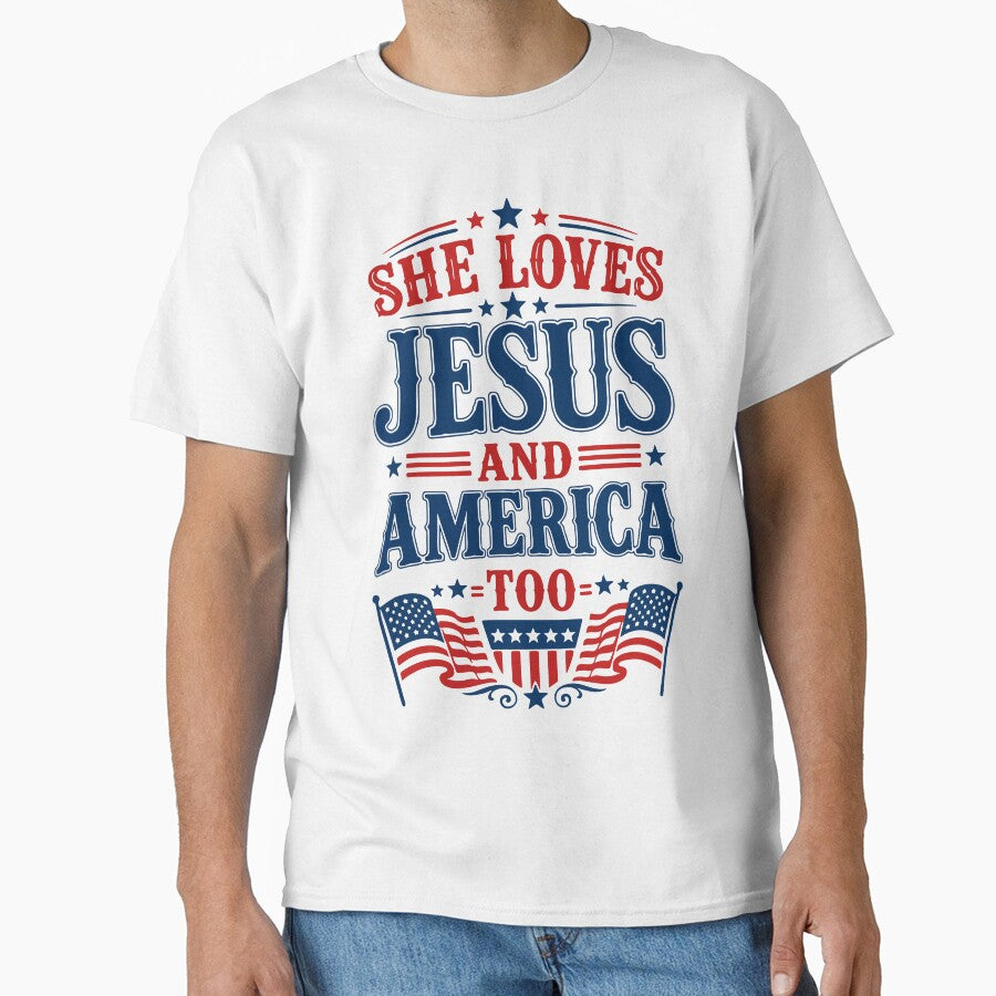 She loves Jesus and America too by HandicraftArt