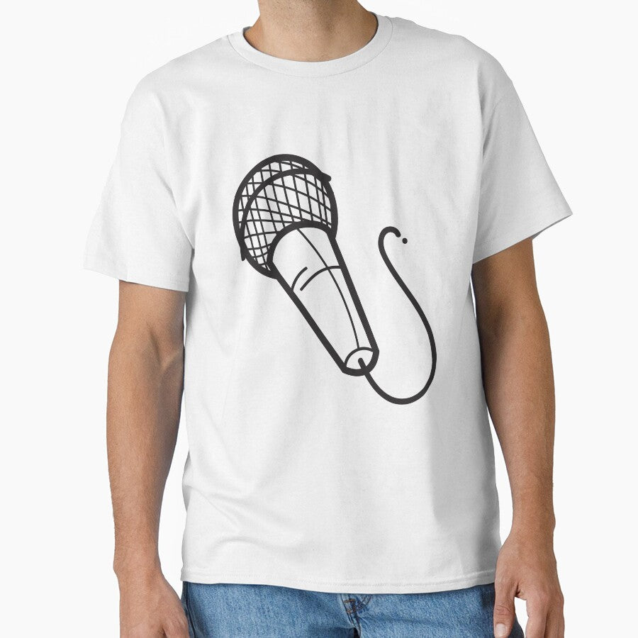 Hand Drawn Microphone  Essential T-Shirt by kstrafen