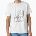 Letter U Beside Open Package by rasagamastore