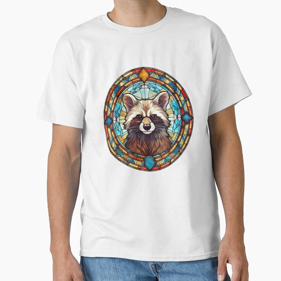 Stained Glass Raccoon by OutbreakDesigns