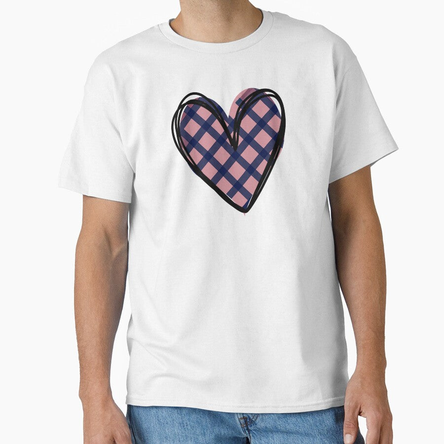 Valentine's Day Heart Boyfriend Girlfriend Crisscross Pattern by SStarDesigns