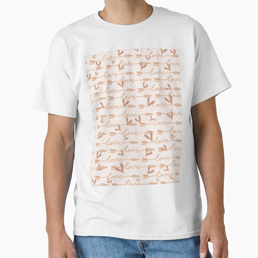 Romantic hearts graphic print pattern by RSDigitalPrintDesign