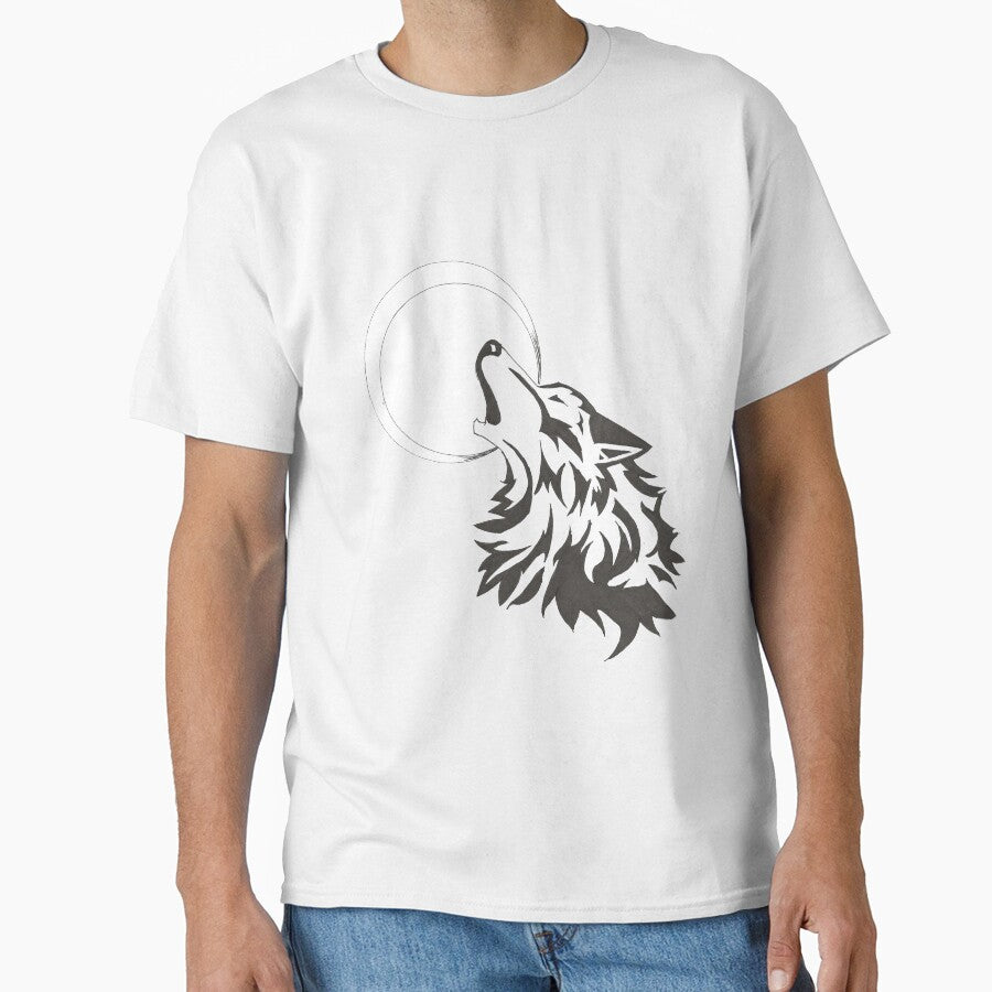 Wolf Howling at the Moon by CrazyNerdAlert