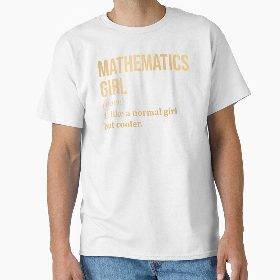 Mathematics Girl Definition in Gold by XCIV