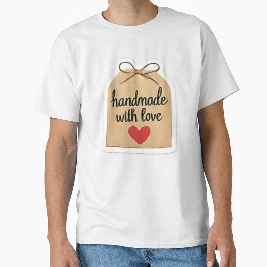 Handmade with Love Sticker – Gift Tag Bow Packaging Label by sadedream