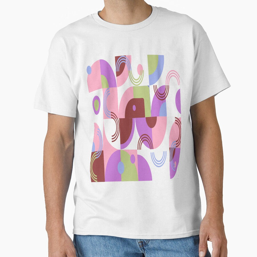 Geometric wallpaper : Minimalist, Artsy, Geometric Top, Modern Art, Artistic Gift, Triangles, Aesthetic Clothing, Geometric Top, Outfit, Retro by Lea bolo
