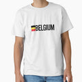 Belgium Country Flag - Minimal Design collection by randomorder