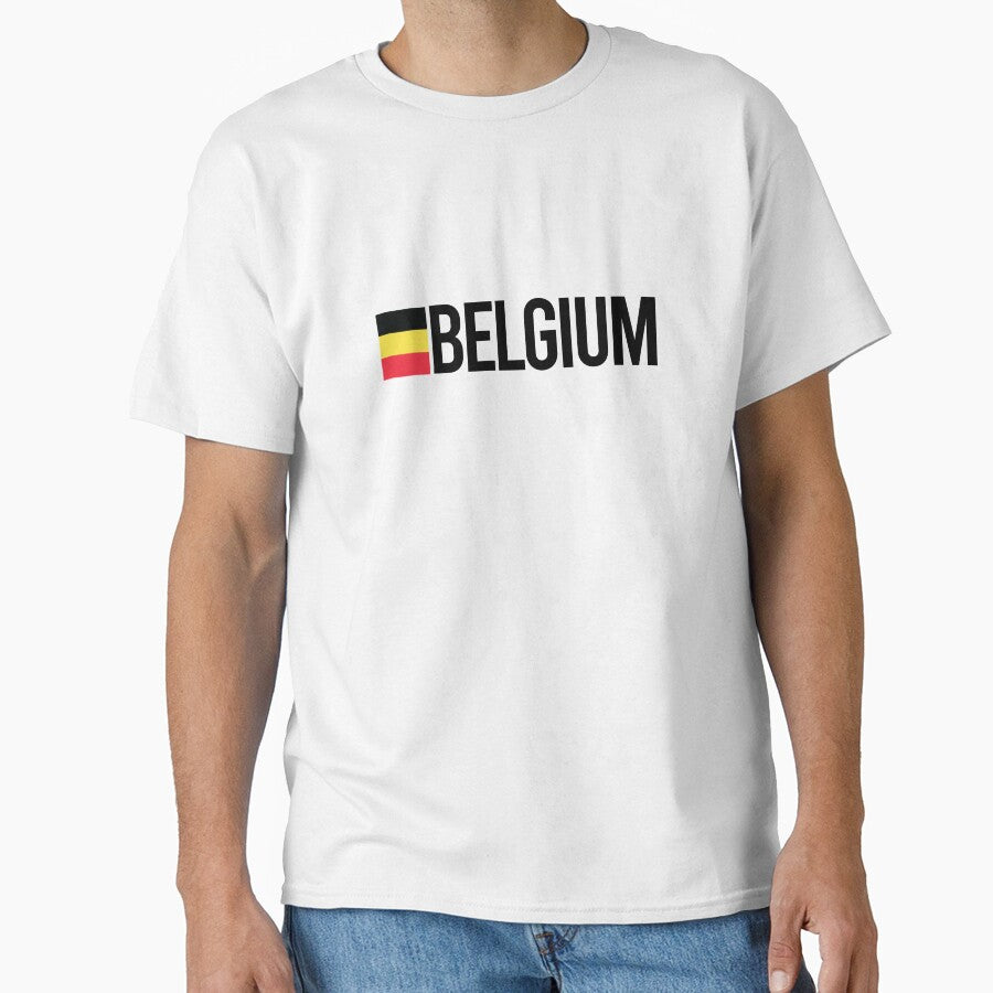 Belgium Country Flag - Minimal Design collection by randomorder