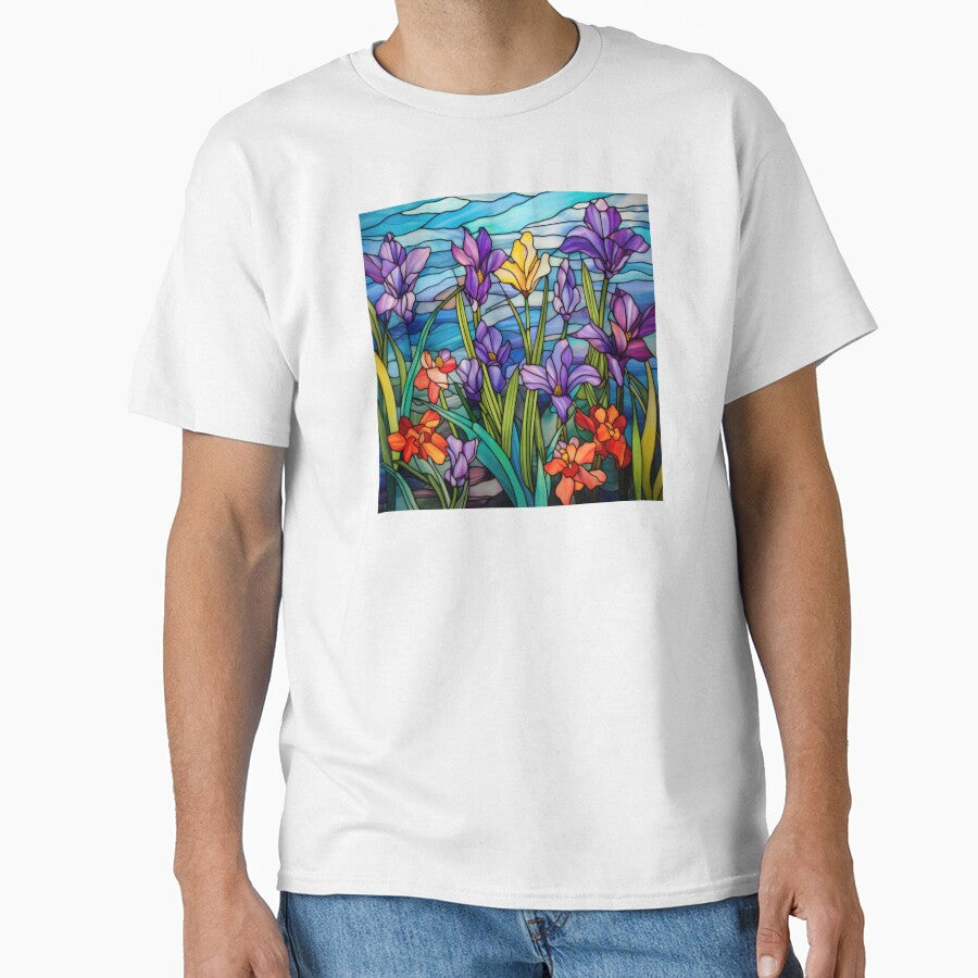 Beautiful Stained Glass, Purlple orchids, Yellow orchids, Orange Orchids by Jaydee001