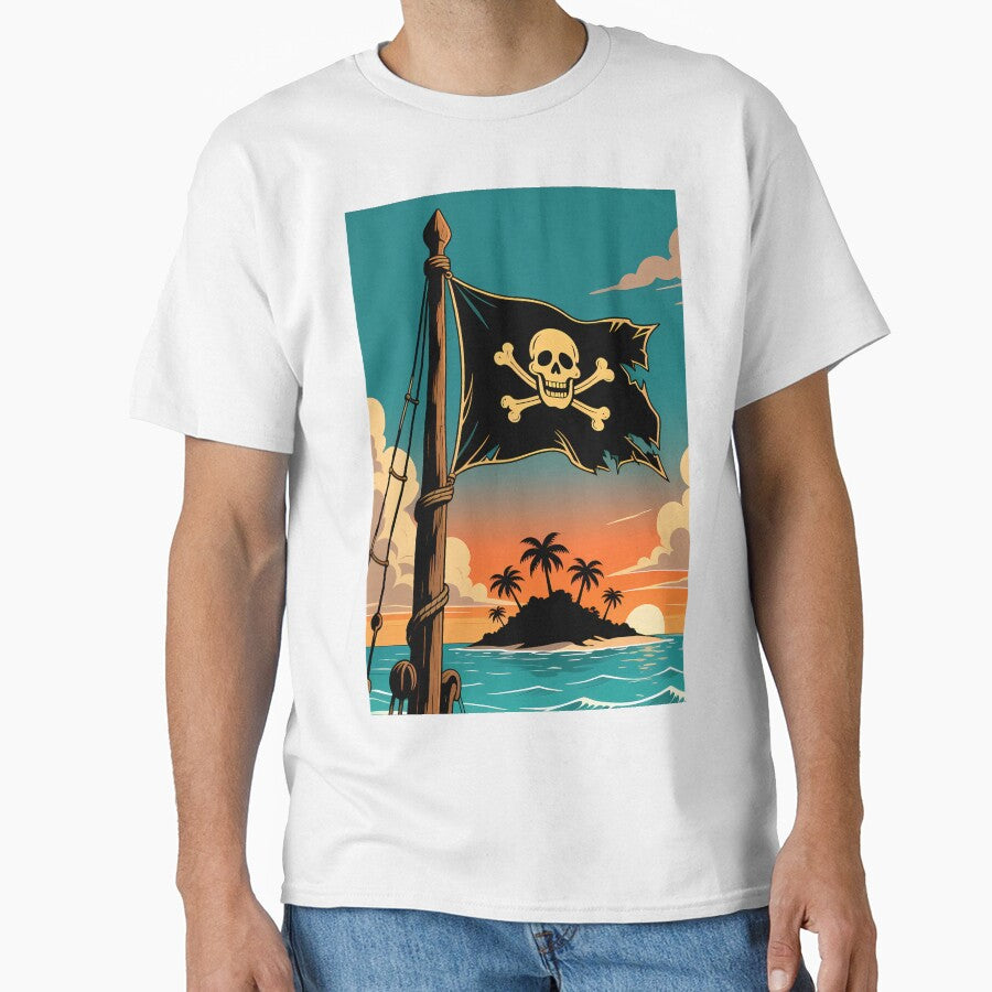 Tattered Pirate Flag by David c.p JACQUEMET