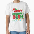 Merry Christmas Bruh Meme Funny Saying Greeting Boys Men by TalalosART