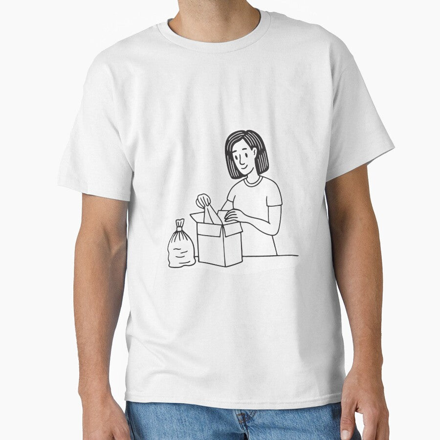 Person Unboxing Parcel Beside Packaging Waste by rasagamastore