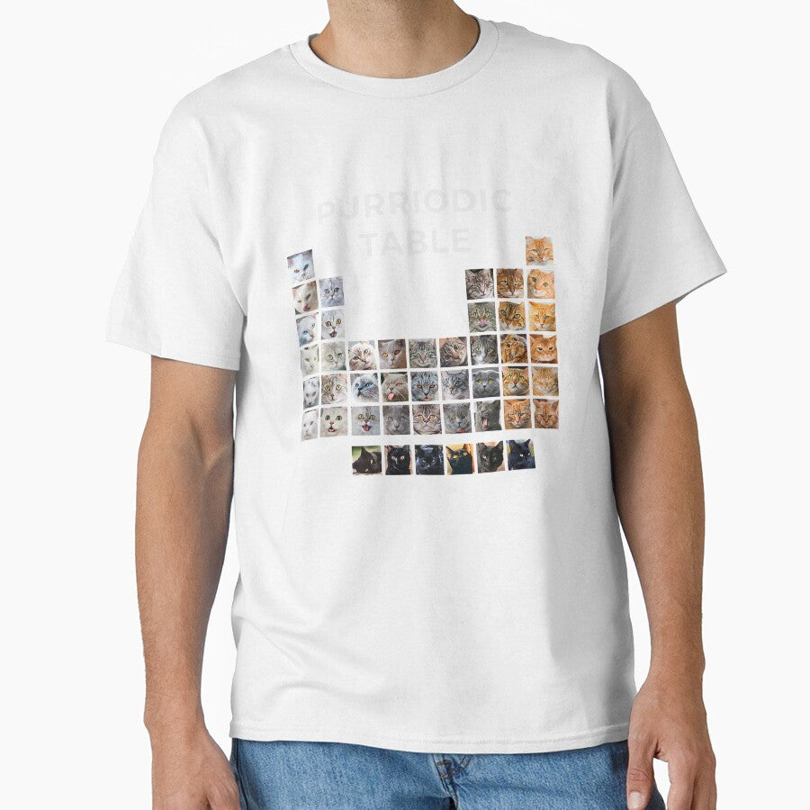 Funny Cat Chemistry Pun Periodic Table Gift For Men Women by KendraHenke