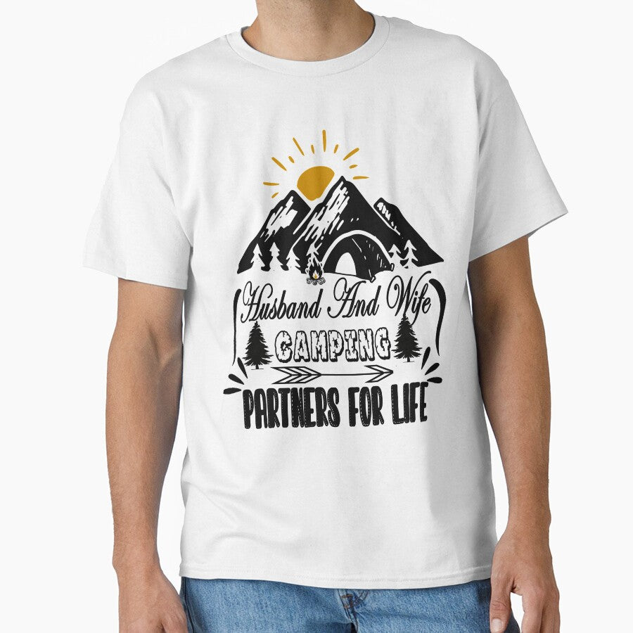 Husband And Wife Camping Partners For Life, love by ESAMSTORE