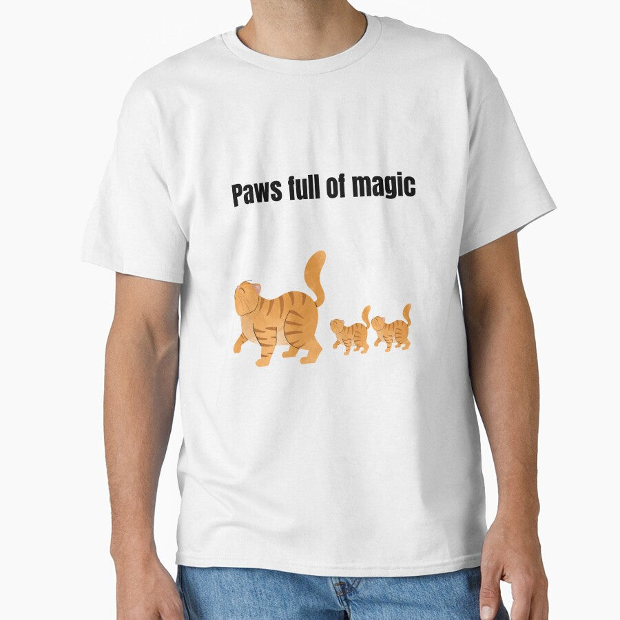 Cute Magic Cat and Kittens - Paws Full of Magic Aesthetic Art by PeplumiArt