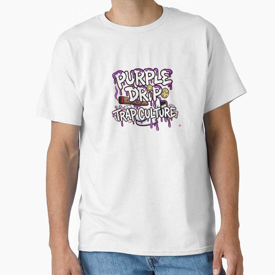 Purple Drip Trap Culture Urban Hip Hop Streetwear Design by SajolCanva