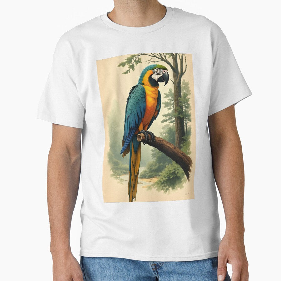 blue macaw parrot in the Brazilian Amazon by PrintyArts