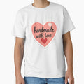 Handmade with Love - Heart Shape Craft Tag by sadedream