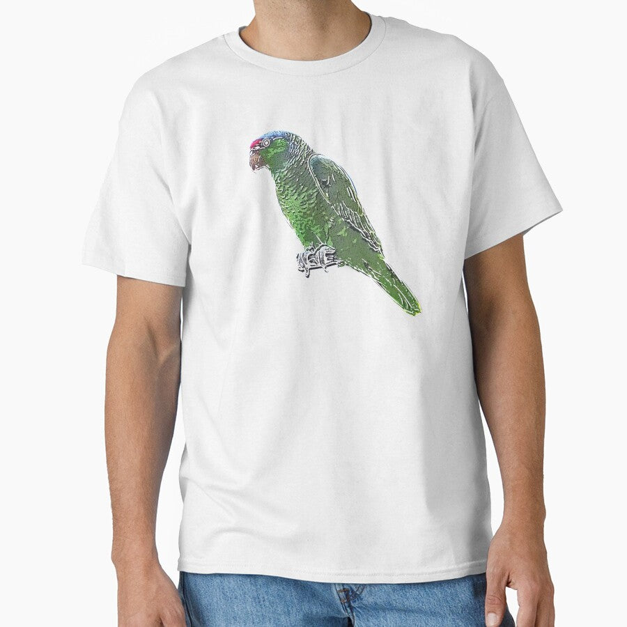 Lilac-crowned Finsch's Amazon White Alternate Design by designsasstultd