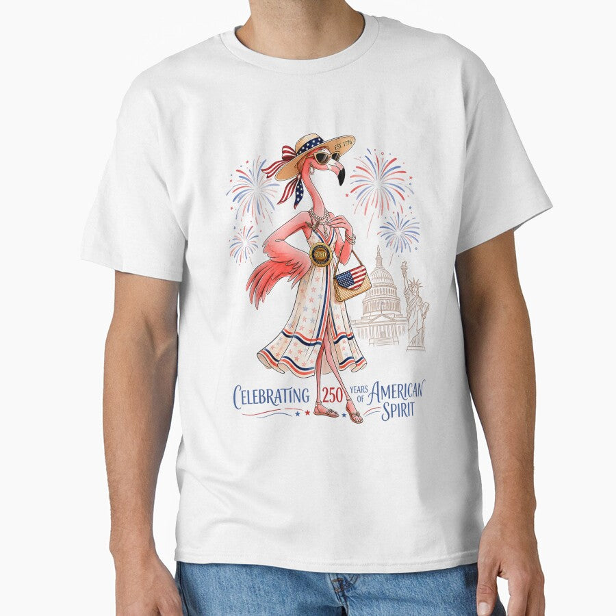 patriotic flamingo 250 years american spirit by mariazin