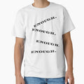 Enough Enough Enough Typography Design – Bold Statement Quote by IrynaLineArt