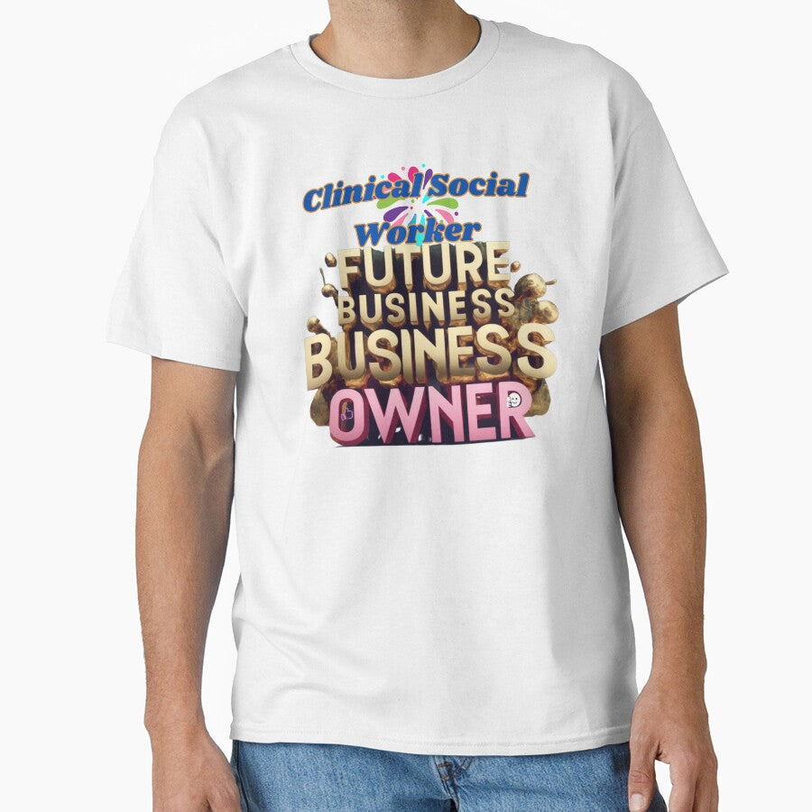 CLINICAL SOCIAL WORKER FUTURE BUSINESS OWNER, MOM, DAD, GIFT, PYJAMAS by carlos crane