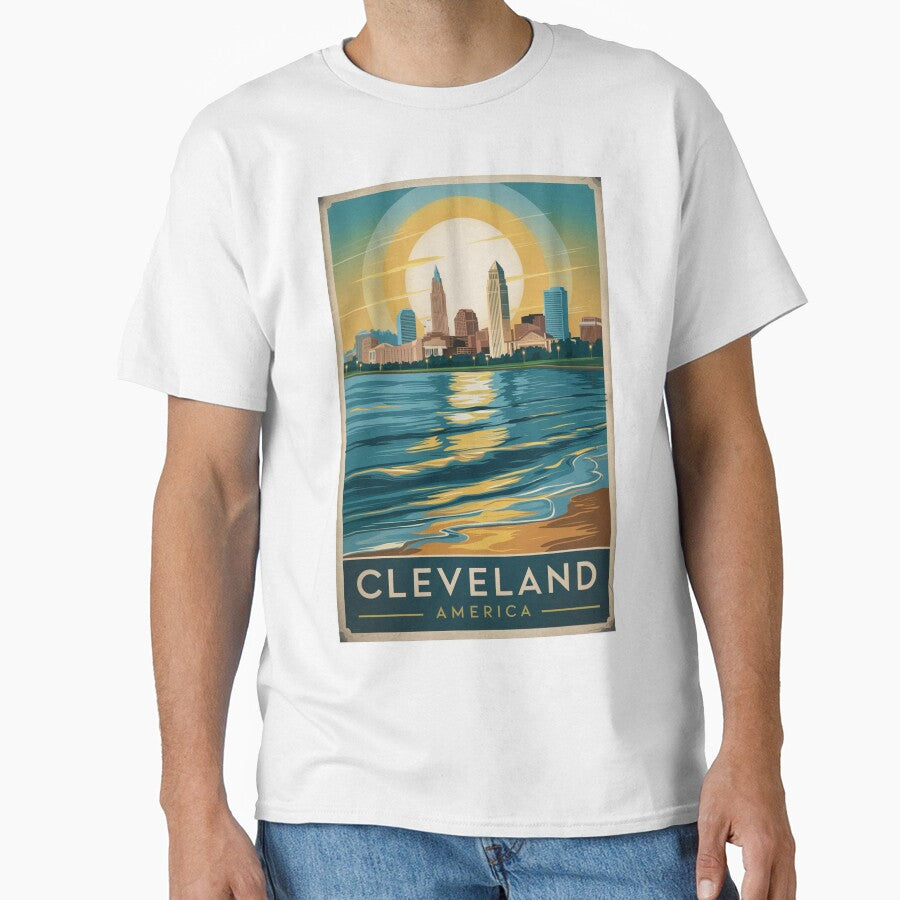Cleverland Vintage Travel Poster by TravelerRat
