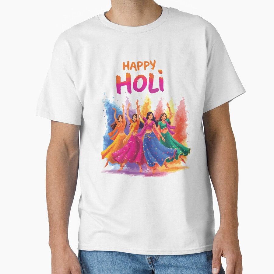 Happy Holi Festival Color Splash Indian Celebration Dance by kiralynstration