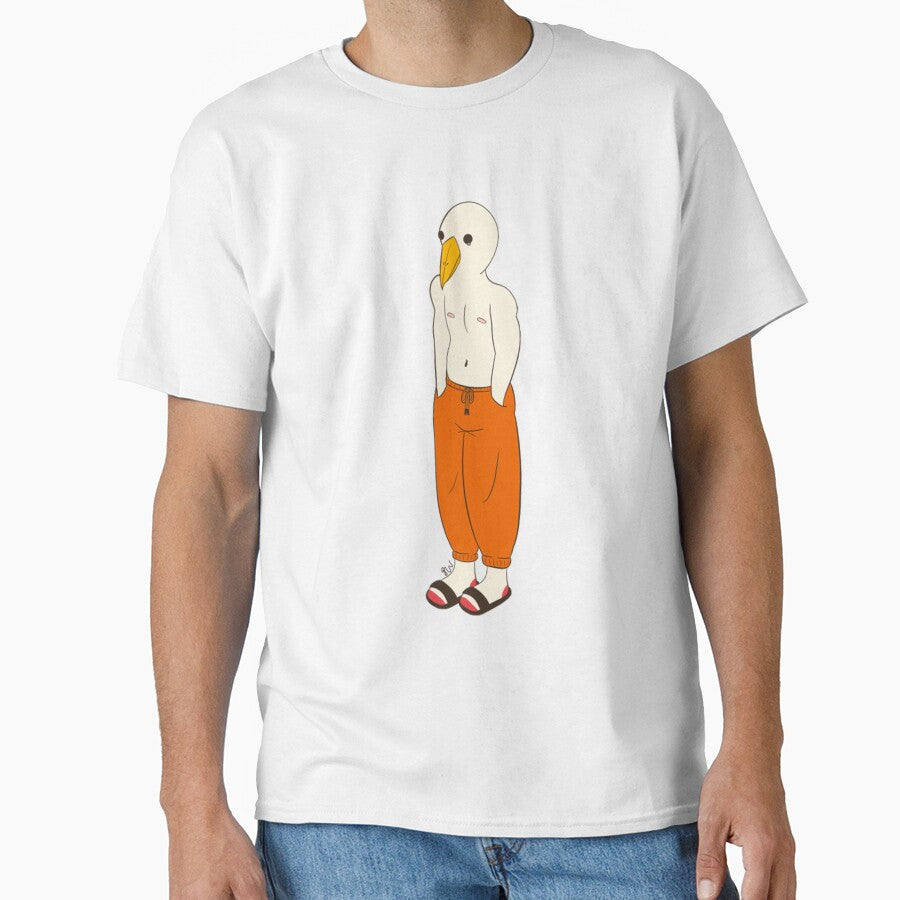 Quirky Seagull Bird Head Guy Cartoon Art by Dresdendesign