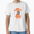 Your Boyfriend Keeps Looking at Me Dog with Glasses Design by universegrace