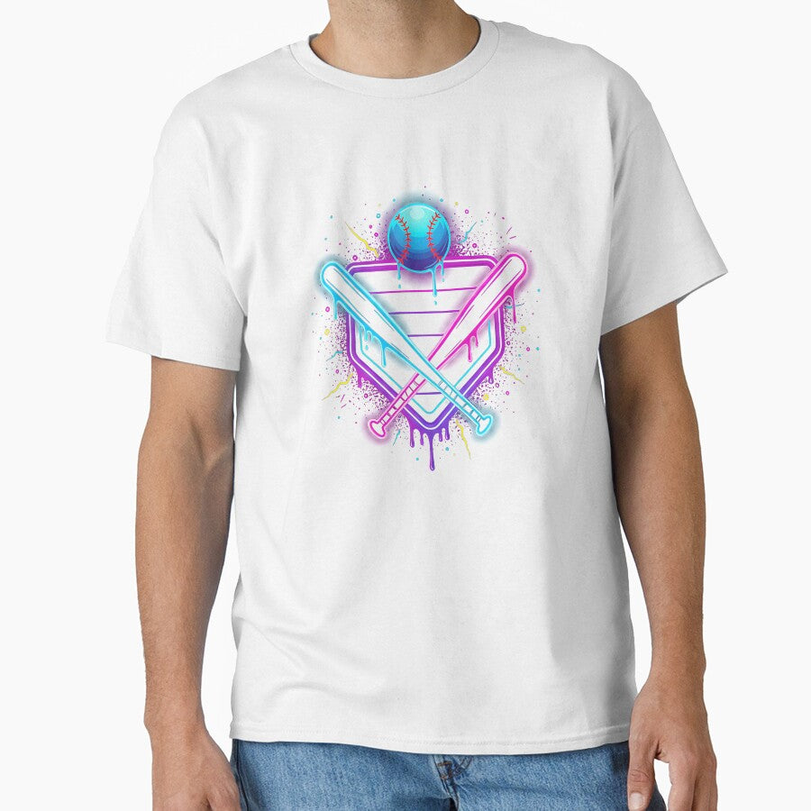 Baseball Dripping Ice Cream Drip Youth Boys Baseball by facegm
