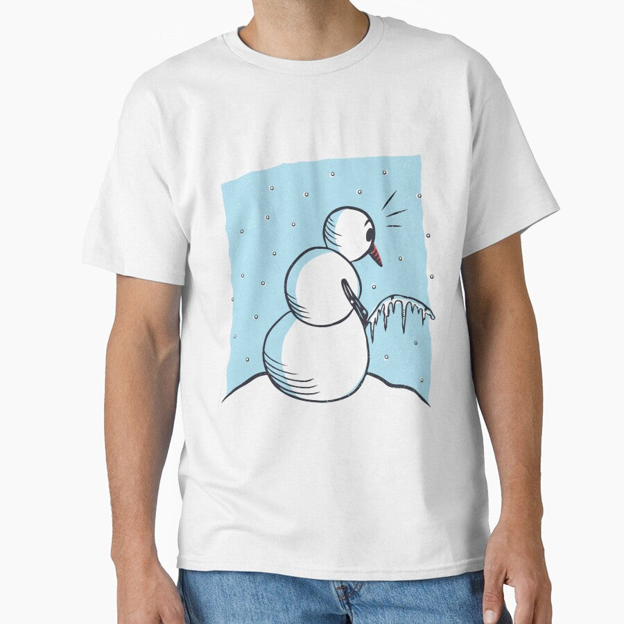 Snowman Peeing by bennetthuskers