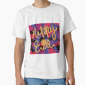 Happy Eid Festival Greetings Sunny Yellow Abstract Hand Letting by chuckletuckle